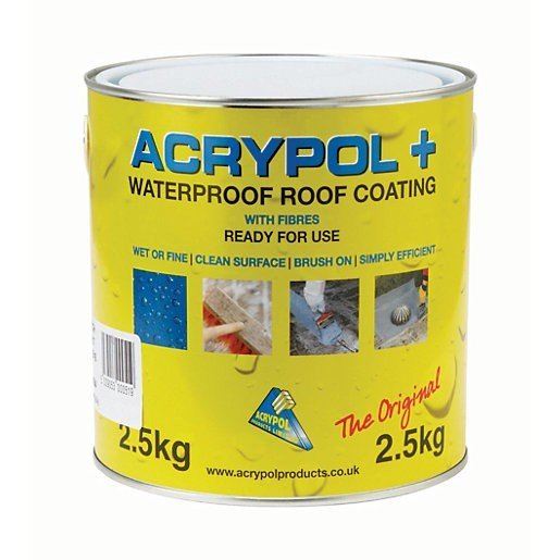 Acrypol Plus With Fibres Waterproof Roof Coating 2.5kg