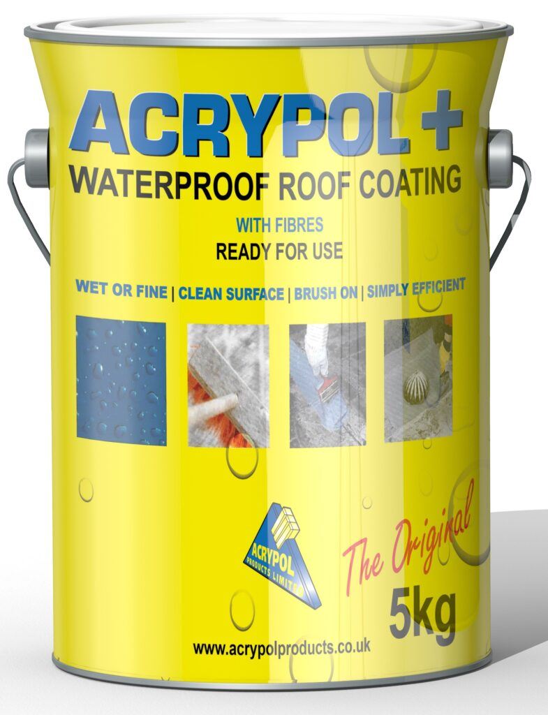 Acrypol Plus With Fibres Waterproof Roof Coating 5kg
