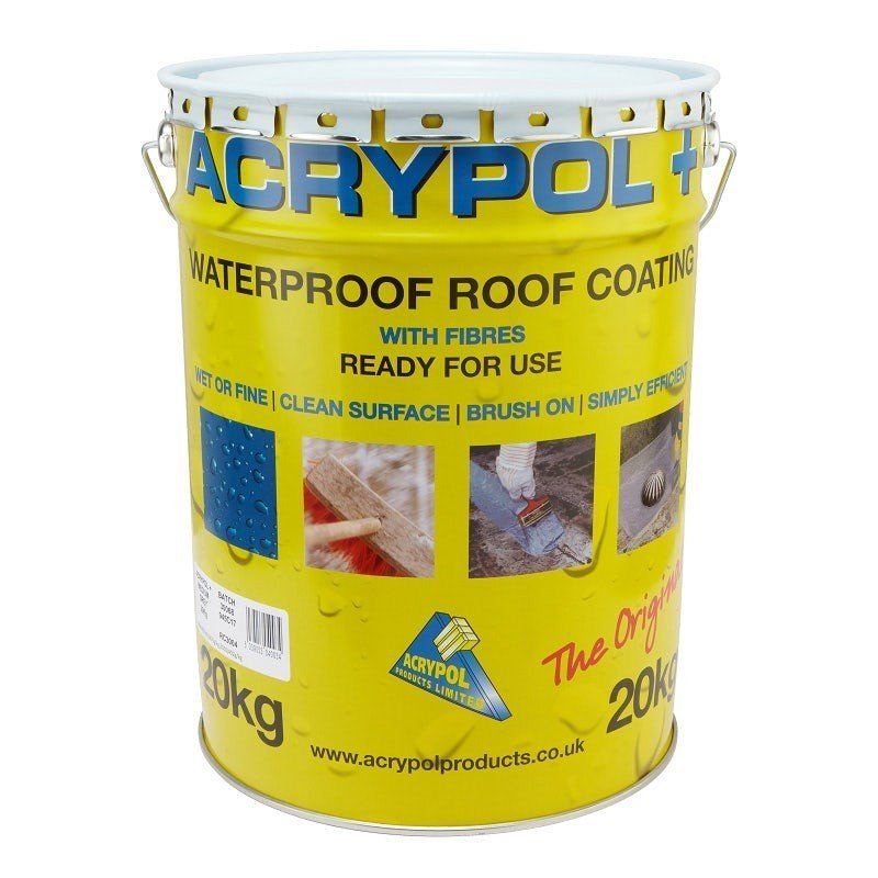 Acrypol Plus With Fibres Waterproof Roof Coating 20kg