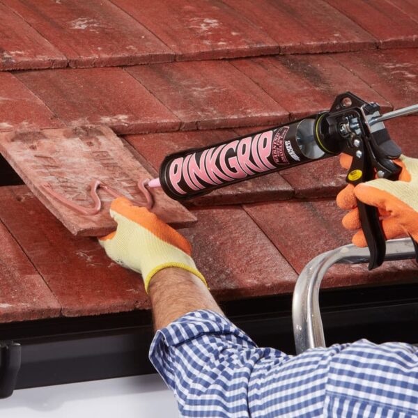 Pinkgrip Adhesive On Roof Tile