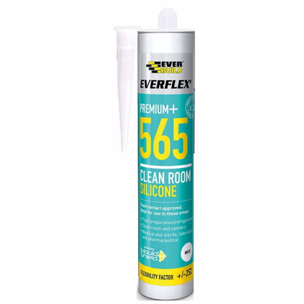Everbuild 565 Clean Room Silicone 295ml Next Day Express Delivery!