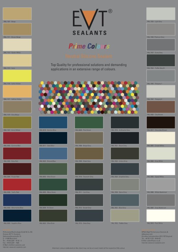 Primecolours Colour Chart Uk