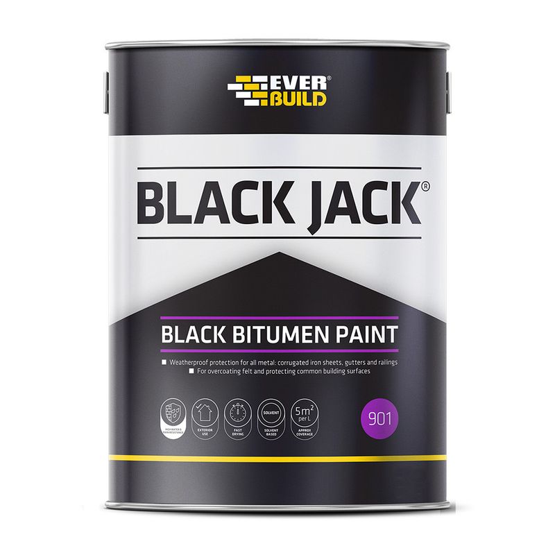 Everbuild Black Jack 901 Bitumen Paint