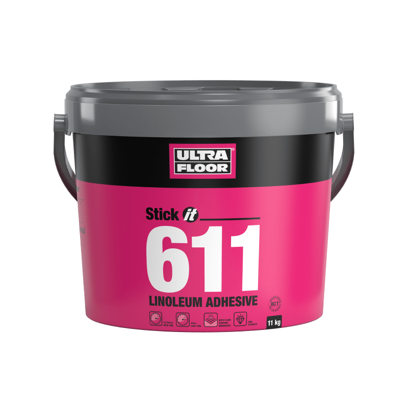 UltraFloor Stick It 611 Linoleum Adhesive – 11kg