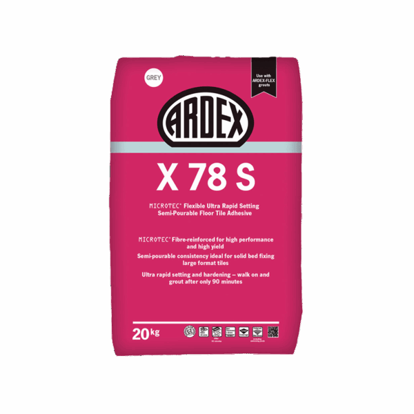 ARDEX X 78 S Tile Adhesive 20kg Grey