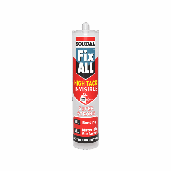 Soudal Fix All High Tack Invisible Adhesive 290ml