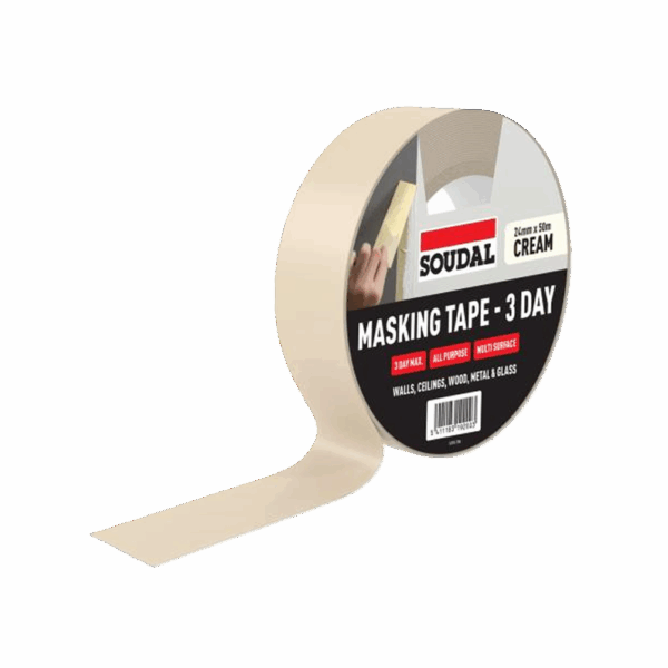 Soudal Masking Tape - 3 Day 24mm