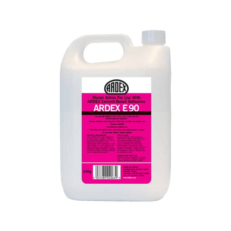 Ardex E90 Mortar Admix For Cement Based Adhesives 3.6kg