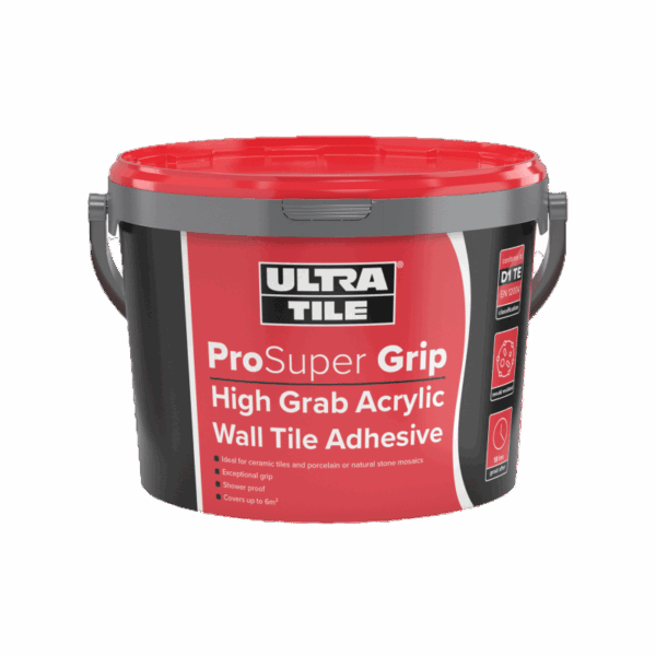 UltraTile ProSuper Grip High Grab Acrylic Wall Tile Adhesive 15kg