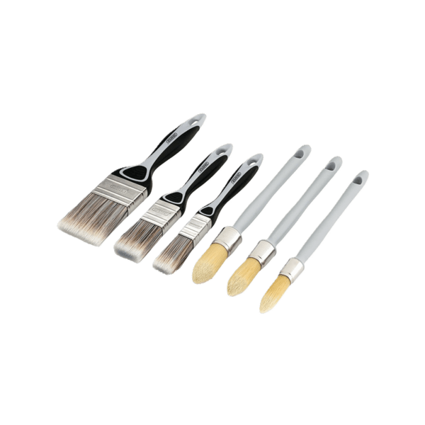 Draper Flat and Round Sash Paint Brush Set (6 Piece)