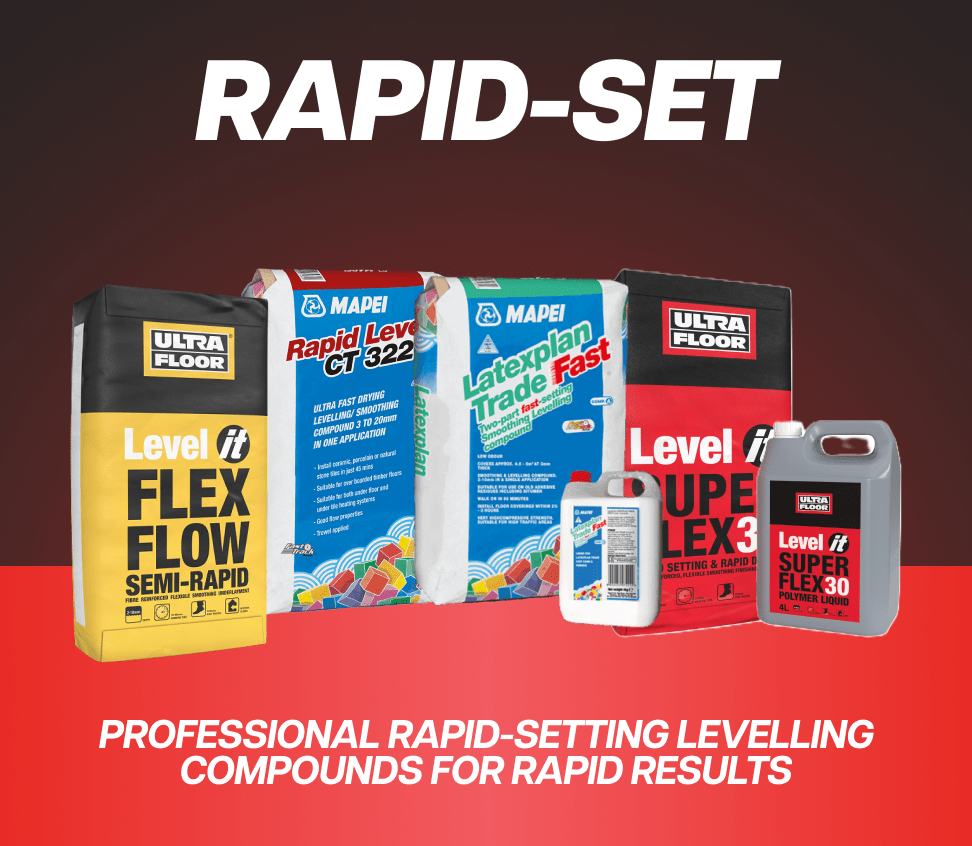 Solseal Rapid-Set Levelling Compounds Mapei UltraFloor Sika